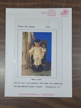 Moon Glow Doll Pattern Packet - White Envelope with Pink Text #RP2759